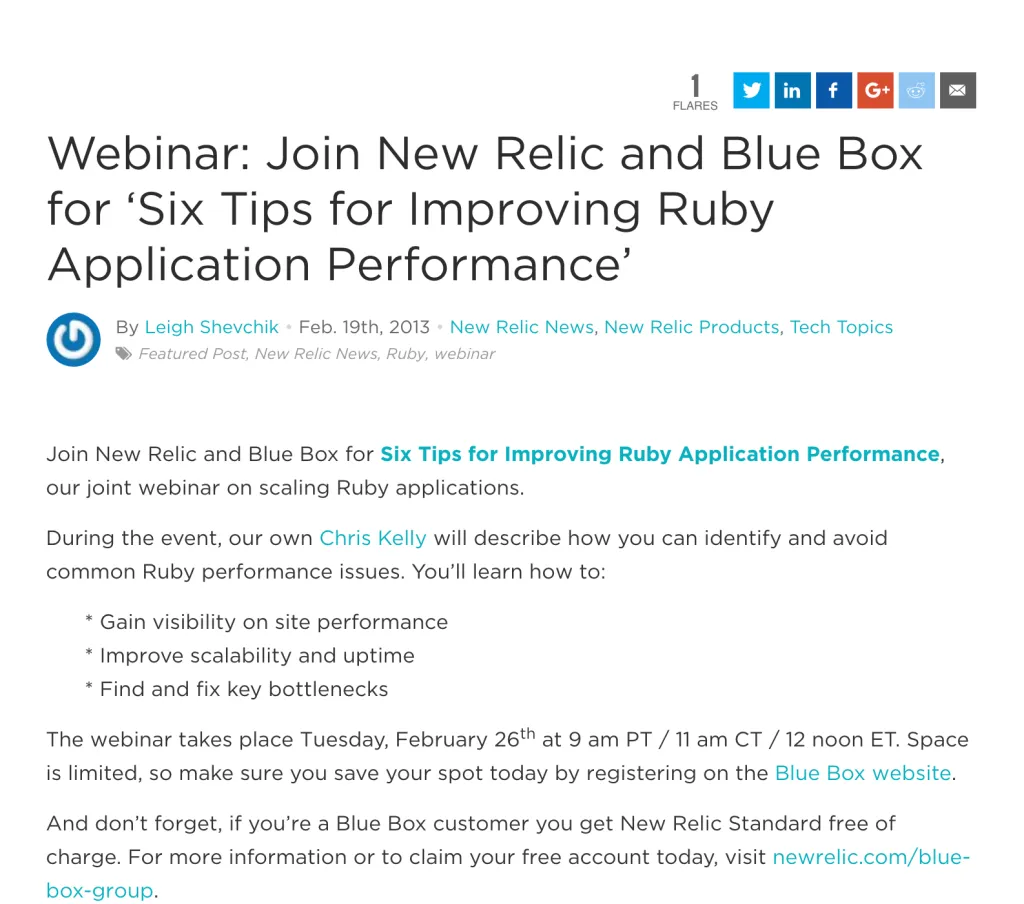 5-new relic webinar marketing example