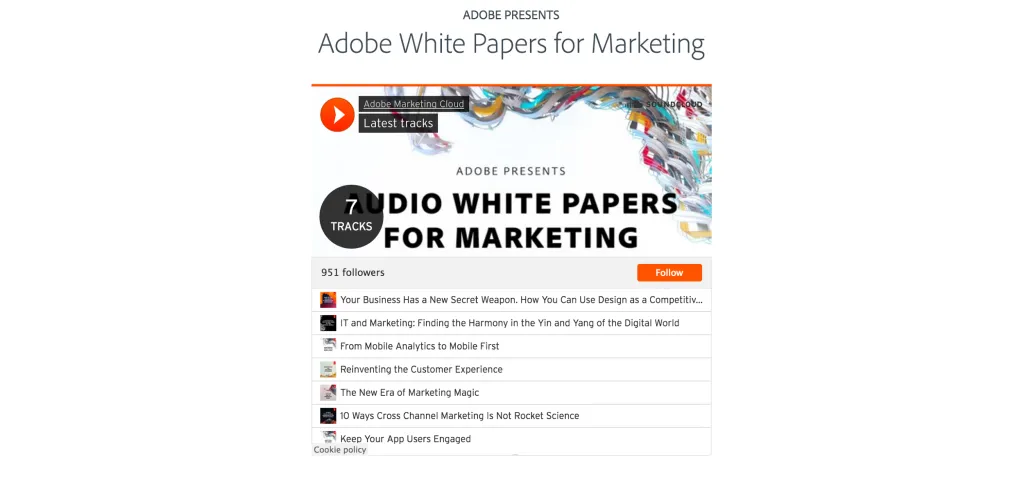 6-adobe podcast-marketing-channel example