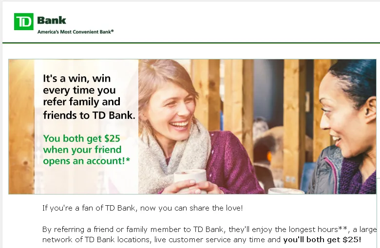 6-td-bank-ecommerce-refer-a-friend-marketing-landing-page-example
