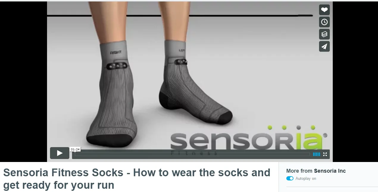 Sensoria wearables tech welcome email marketing example