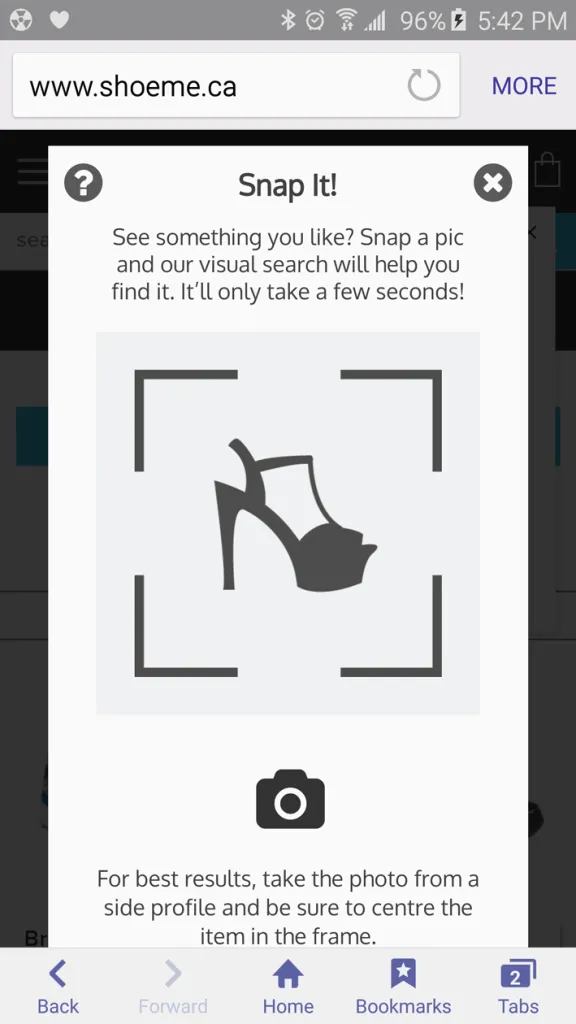 Shoes-snap-it-feature