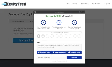 EquityFeed’s referral program continues to be one of their most profitable customer acquisition channels