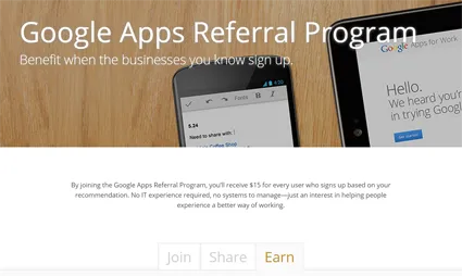 google referral program example
