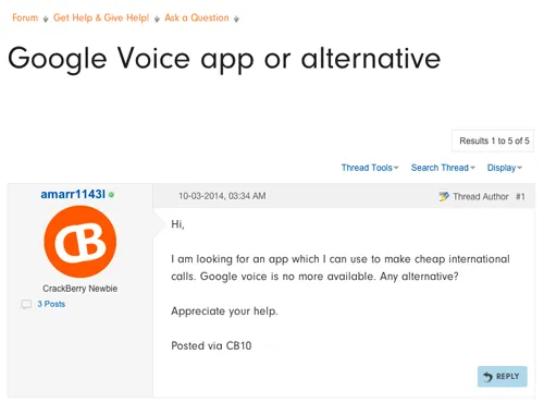 google voice alternative example