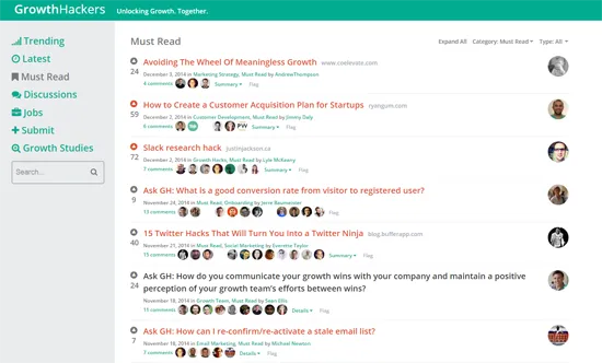 growthhackers microsite example