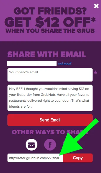 grubhub refer-a-friend program