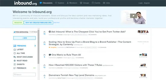 inbound microsite growth example