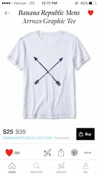 polyvore tshirt banana republic bow n arrows example