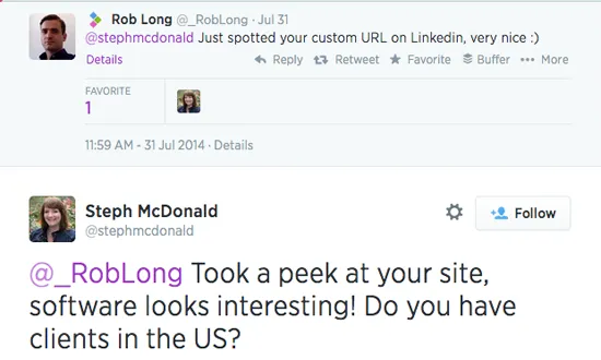 workable twitter chat example
