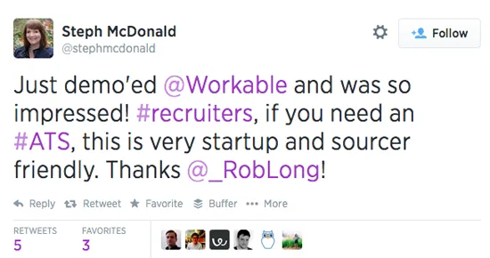 mention and workable twitter chat example