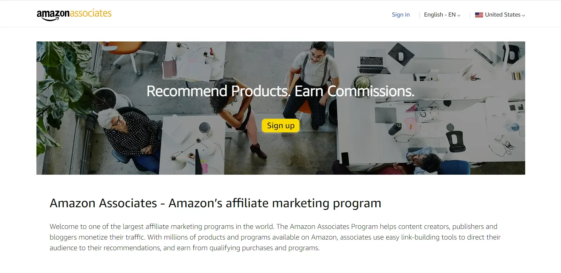 amazon affiliate program