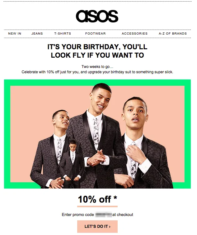 ASOS lifecycle marketing